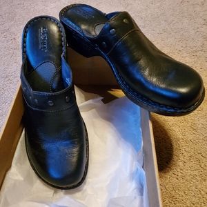 COPY - Born Naomi Style Mules Clogs Black Leather